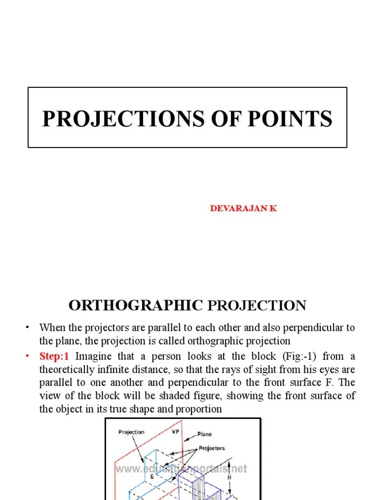 Projection Of Points | PDF | Cartesian Coordinate System | Mathematical ...
