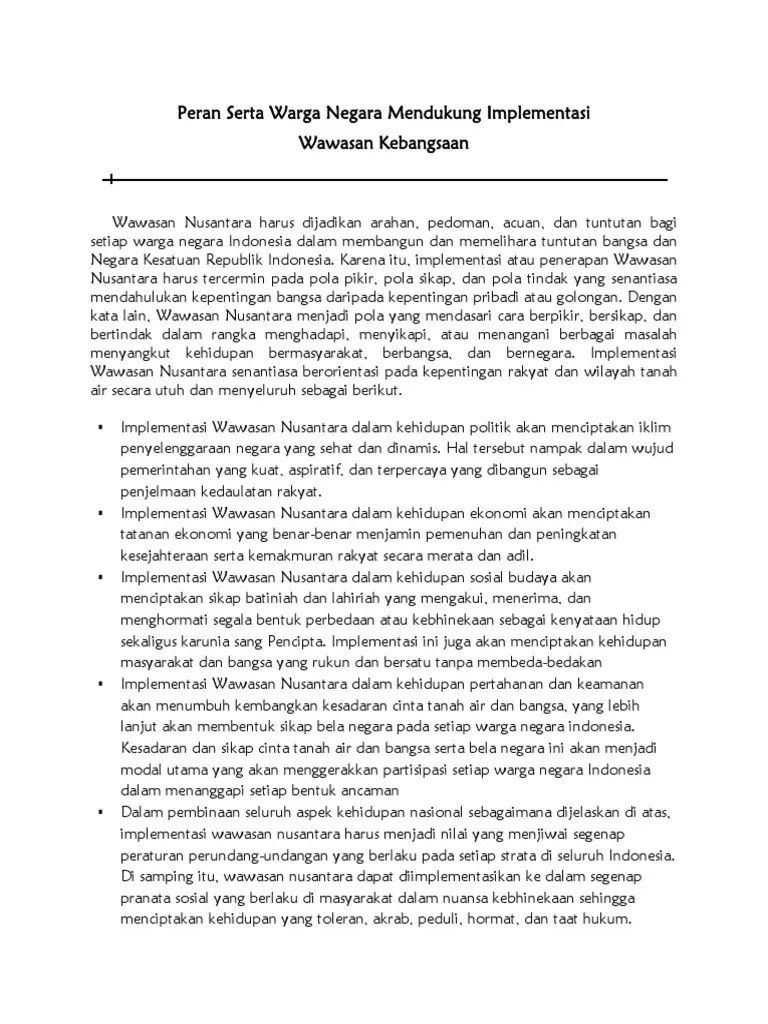 Peran Serta Warga Negara Mendukung Implementasi 2 | PDF