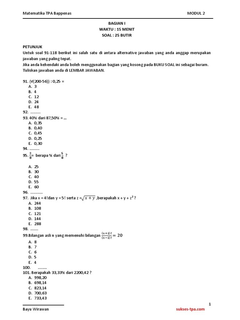 Free Download Program Contoh Soal Tpa Bappenas S2 Pdf File Program Contoh Soal Tpa Bappenas S2 Pdfescape Tutorial Passunit.