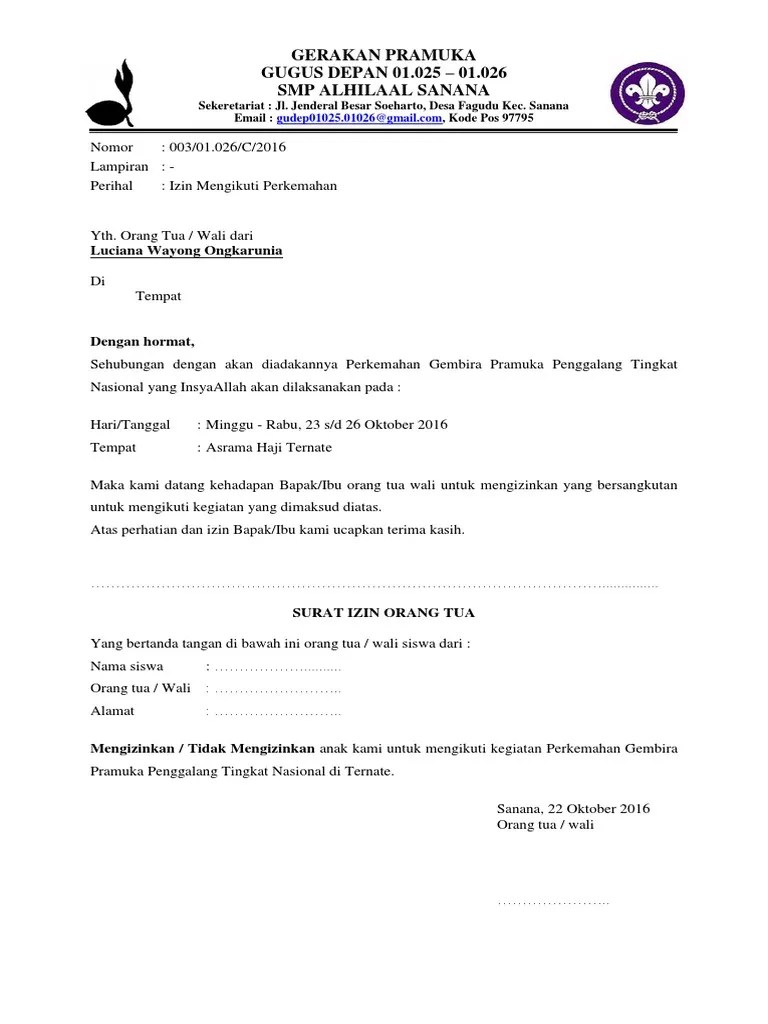Contoh surat tugas pembina pramuka surat 35 download contoh surat tugas pembina pramuka surat 35 download format surat lain: Surat Izin Pramuka