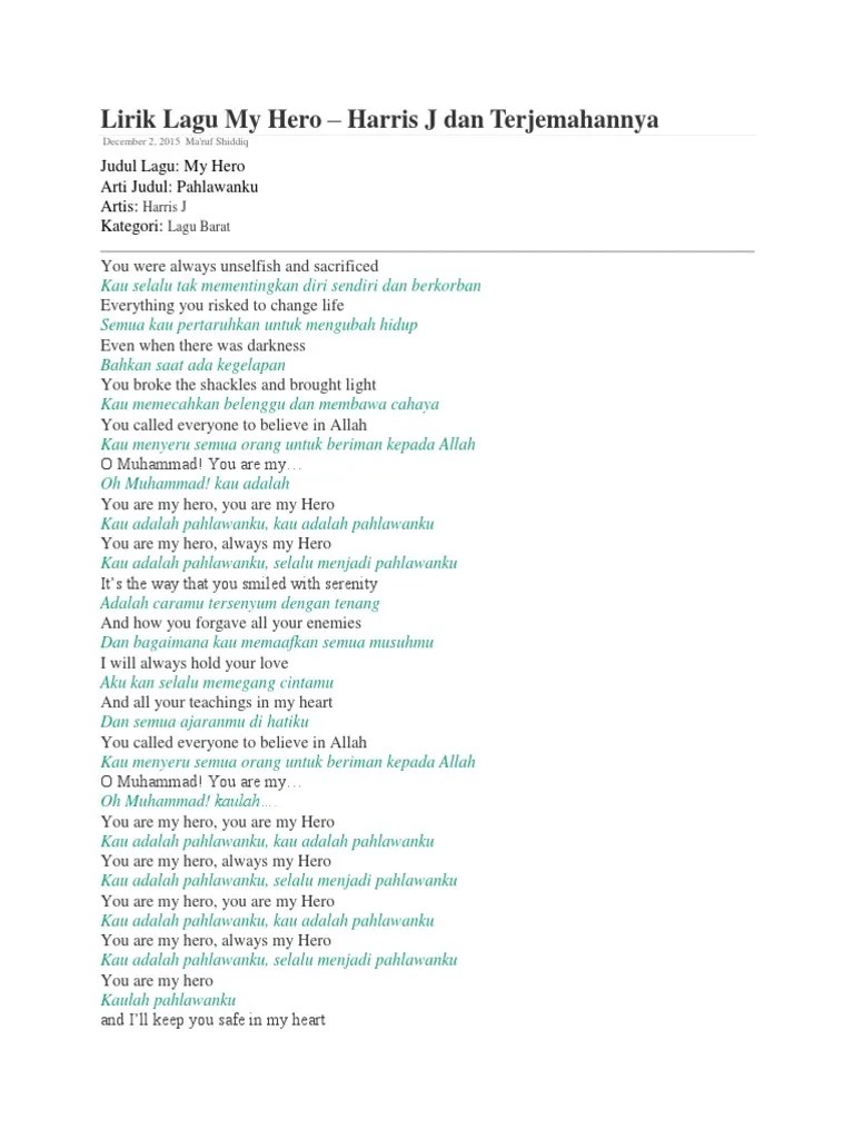 Lirik Lagu Harris J Good Life Dan Terjemahan
