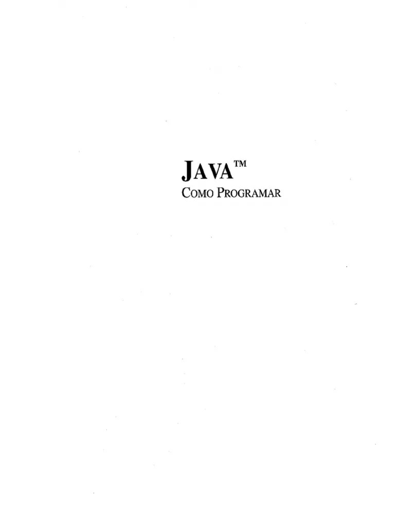 Java - Como Programar PDF | PDF