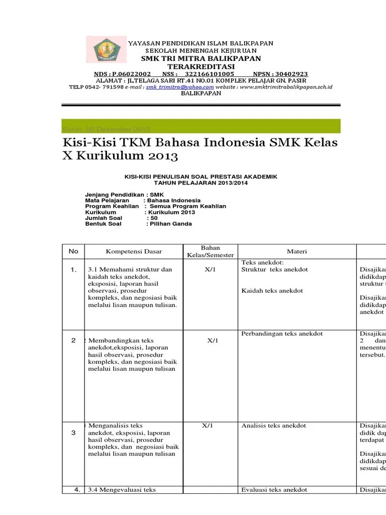 Soal Tes Masuk Gontor 2016 Jawabanku Id