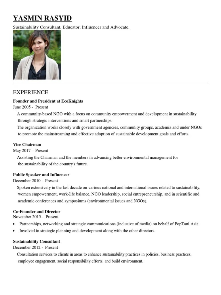 Environment - Yasmin Rasyid (Malaysian) | Download Free PDF | Non Governmental Organization ...