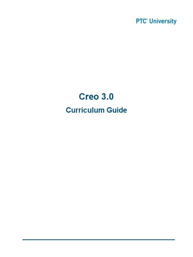 Curriculum Guide Creo 3 0 Modularity Simulation