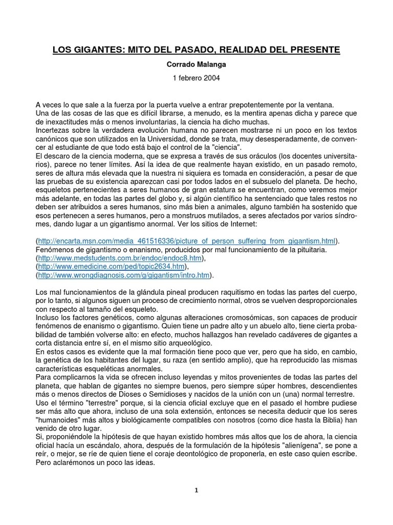 Los Gigantes PDF | PDF | Nephilim | Antropología