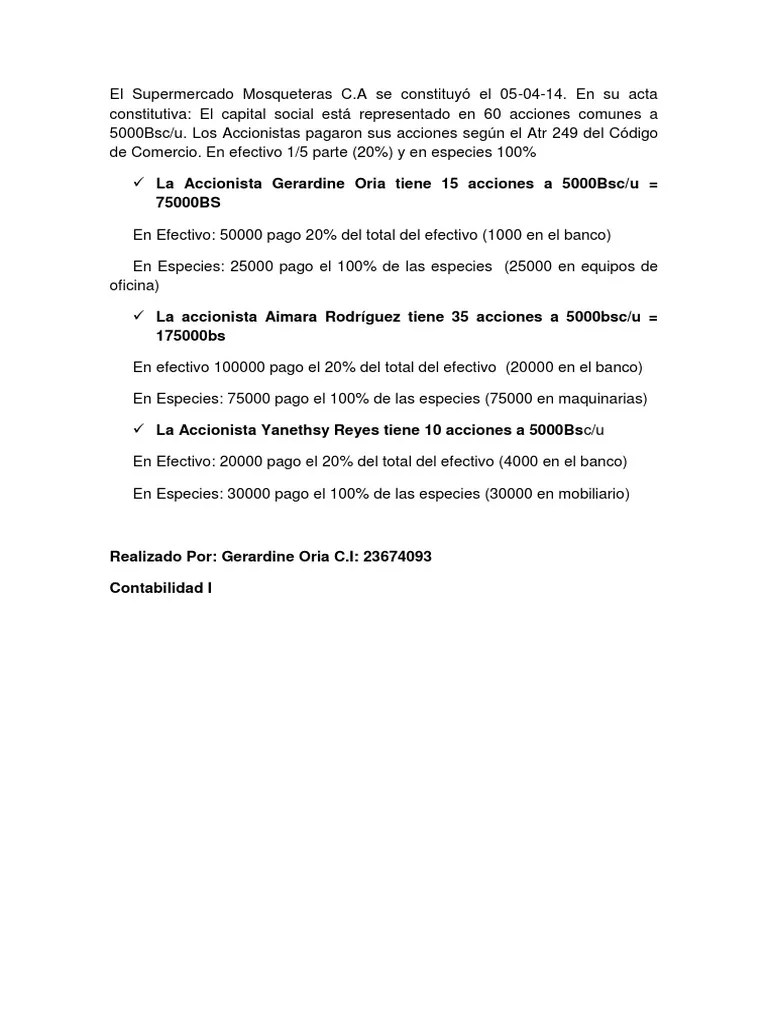 Asientos Contables | PDF