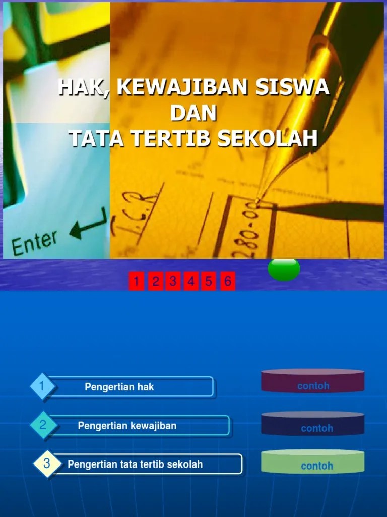 1 1 Hak Kewajiban Siswa Dan Tata Tertib Sekolah | PDF