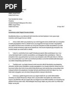 Beberapa contoh surat rasmi kebenaran keluar asrama yang baik dan benar 2019. Surat Kiriman Rasmi Permohonan Untuk Tinggal Di Asrama Sekolah Pdf
