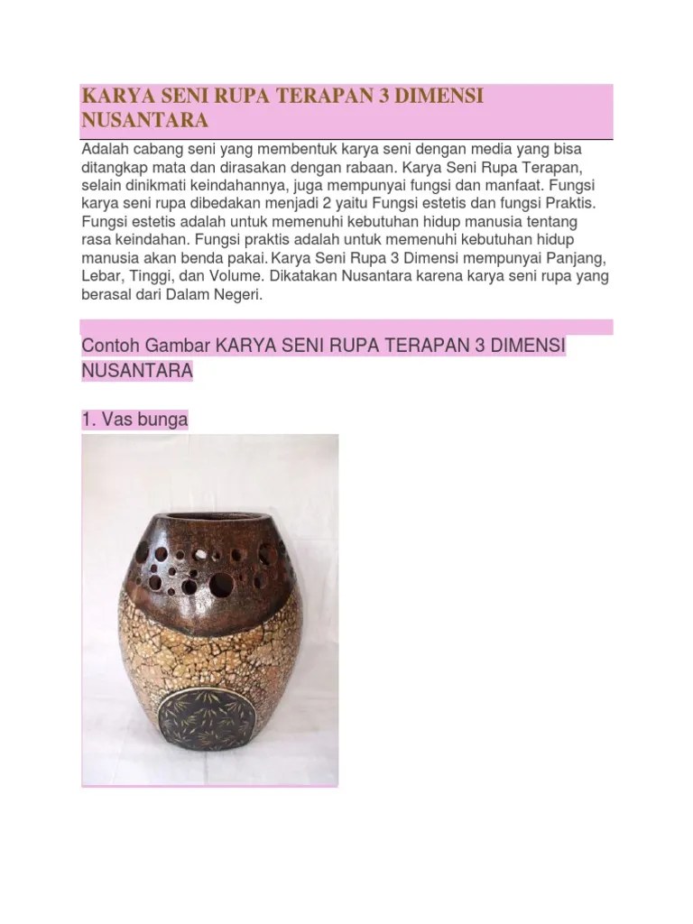 Karya Seni Rupa Terapan 3 Dimensi Nusantara | Pdf 1024_X_768_jpg
