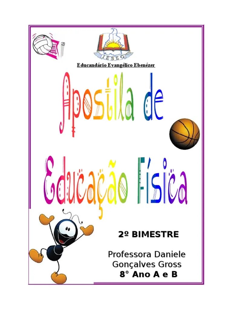 Apostila 8º Ano Educação Física | PDF | Voleibol | Músculo