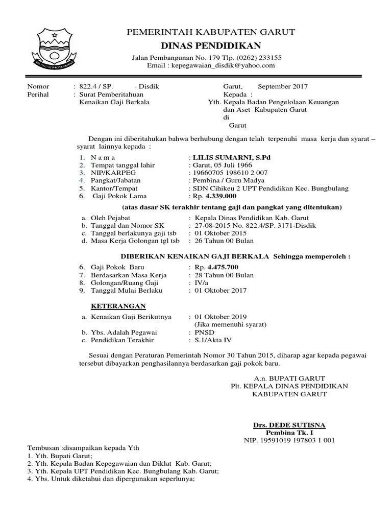 Fotokopi sk cpns / pns dan fotokopi kartu pegawai (karpeg) yang dilegalisir. Kgb Pdf