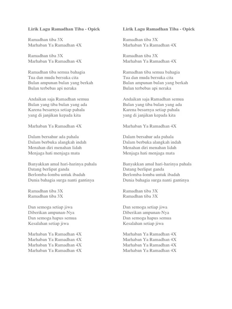 Kunci Ukulele Marhaban Ya Ramadhan