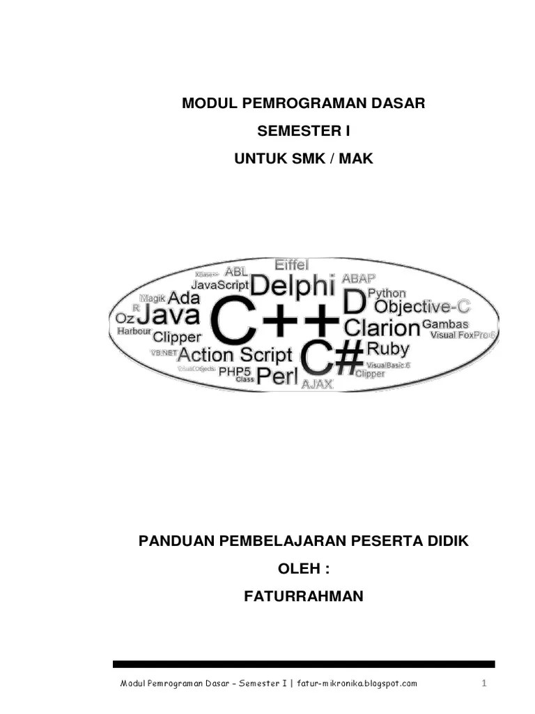 Interested in flipbooks about modul . Modul Pemrograman Dasar Pdf