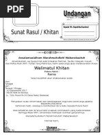 15 contoh surat undangan syukuran anak rumah pernikahan khitan dan . Undangan Walimatul Khitan Doc 2 Pdf