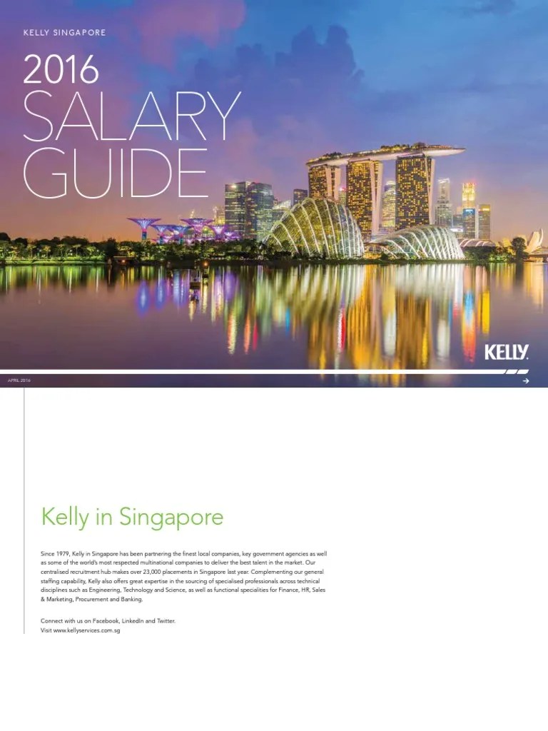 2016 Kelly Singapore Salary Guide | PDF | Work–Life Balance | Employment