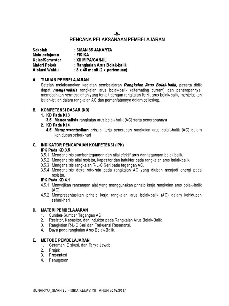 Rangkaian Arus Bolak Balik | PDF