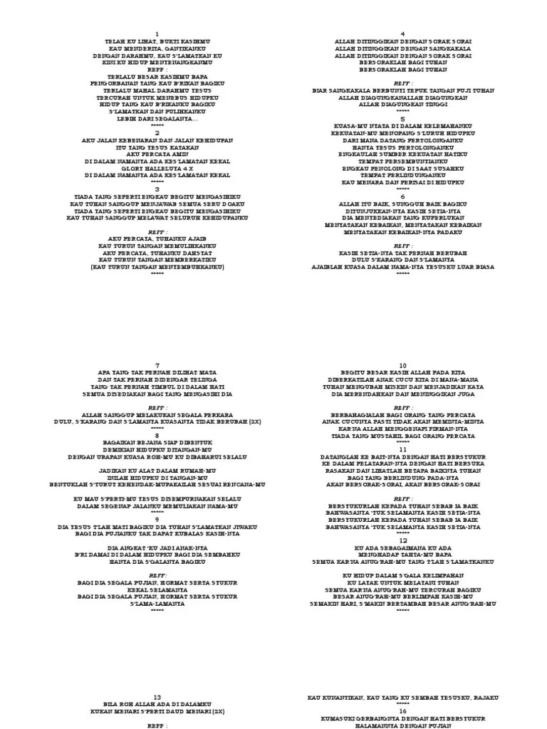 Kumpulan Lirik Lagu Rohani | PDF