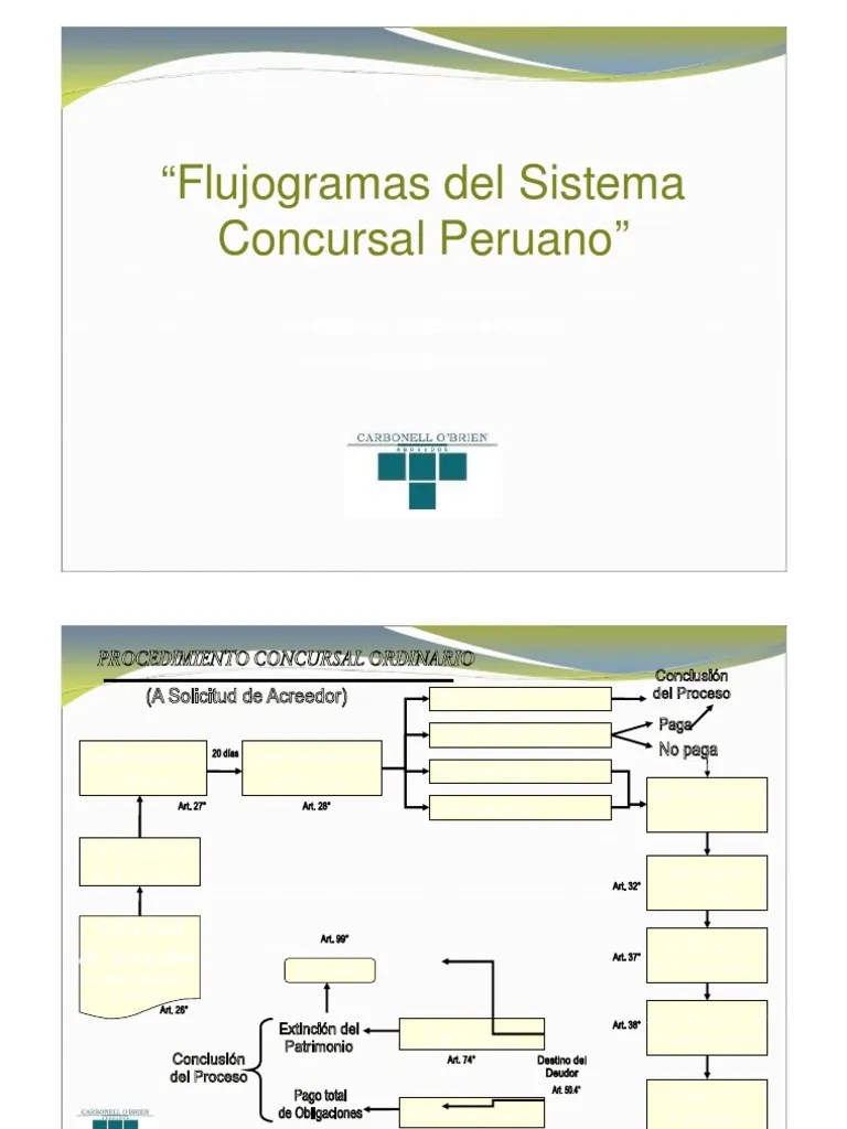 Flujograma Sistema Concursal | Descargar Gratis PDF | Bancarrota ...