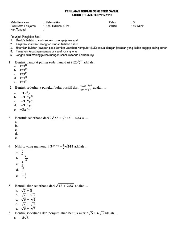 Buku sekolah elektronik matematika kelas x sma, utbk sbmptn, sbmptn 2020, bimbel masuk ui, bimbel sbmptn, bimbel simak ui, bimbel karantina ui, . Soal Pts Sma Matematika Peminatan