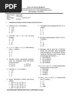 Berikut ini adalah soal try out un online mapel matematika kelas vi sd . Soal Try Out Matematika Kelas 6 Sd Dan Kunci Jawaban