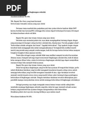 Pidato tentang lingkungan sekolah yang singkat. Pidato Singkat Tentang Lingkungan Sekolah