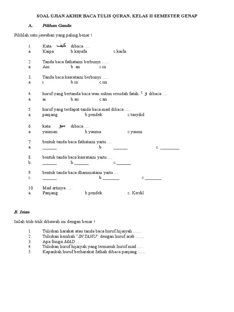 Buku guru kelas 4 semester 1 Buku Btq Kelas 2 Pdf