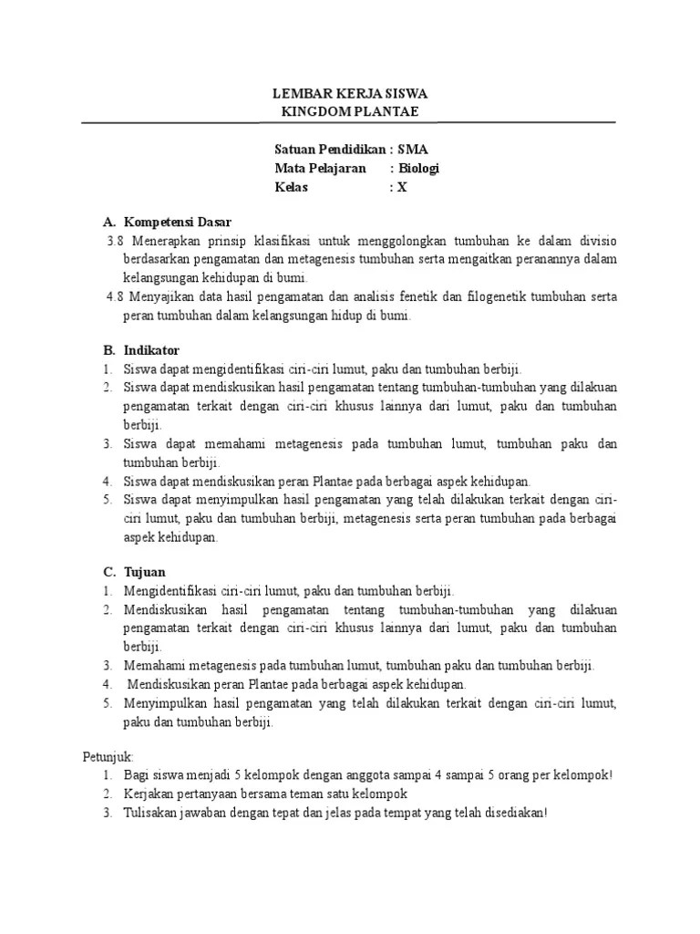 Keluargaku tercinta yang selalu mendukung pembuatan skripsi untuk. Contoh Teks Laporan Hasil Observasi Tumbuhan Paku Berbagai Teks Penting