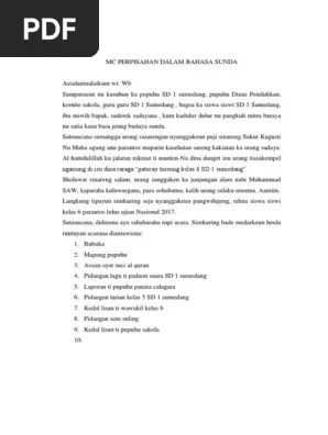 Jika kamu ingin belajar biantara (pidato) perpisahan dalam bahasa. Contoh Pidato Paturay Tineung Pigura