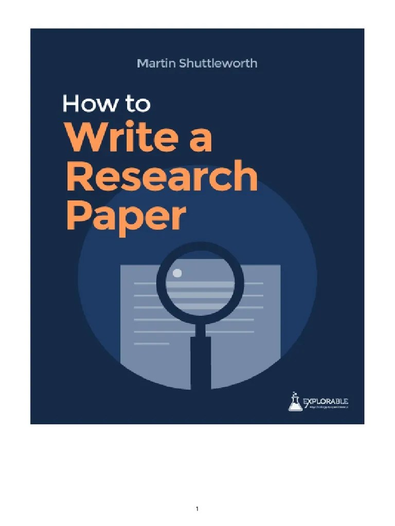How To Write A Paper 2015 1 | PDF | Experiment | Academic Publishing