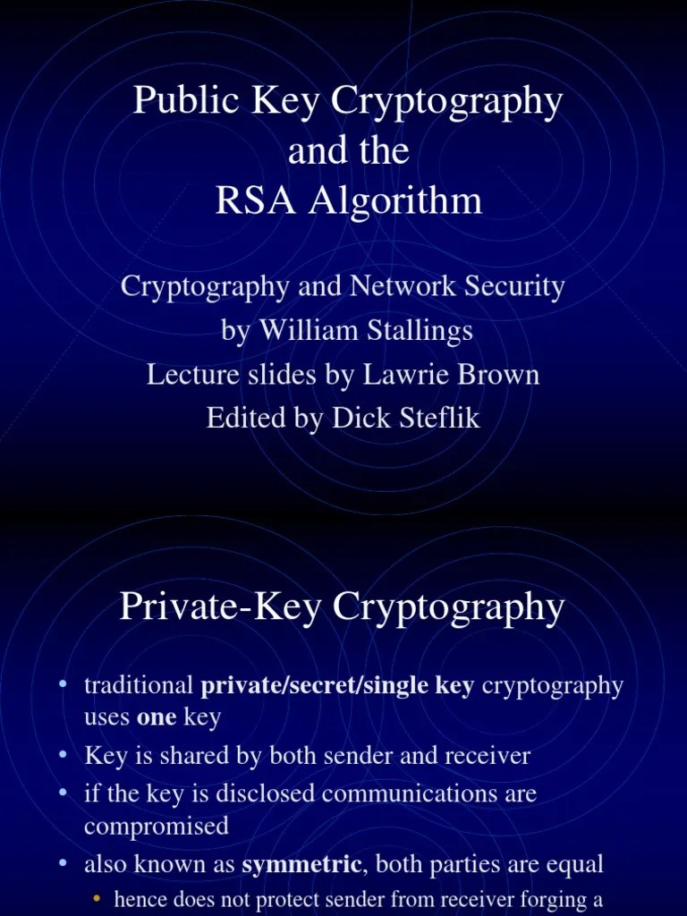 RSA | PDF | Public Key Cryptography | Key (Cryptography)