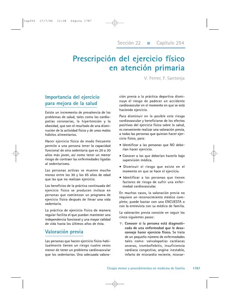 Prescripción Del Ejercicio Físico | PDF | Obesidad | Deportes