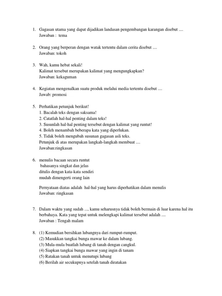 Strategi dalam memperkenalkan atau menjelaskan produk yang di pasarkan. Soal Bi Revisi Pdf