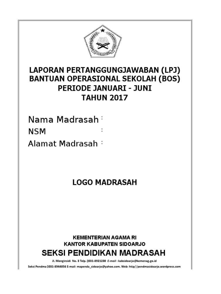 Laporan Pertanggungjawaban BOS Madrasah Ibtidaiyah Periode Januari-Juni 2017 | PDF