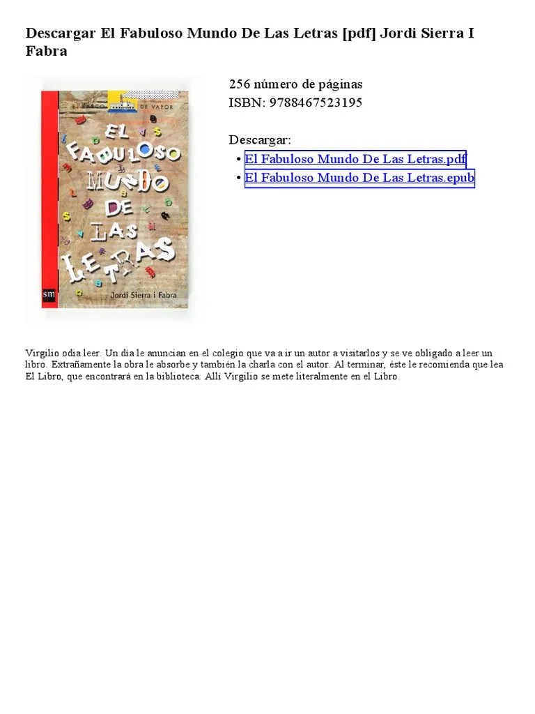 El Fabuloso Mundo De Las Letras | PDF | Ficción General