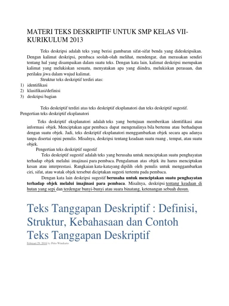 Soal Teks Eksplanasi Klas 9