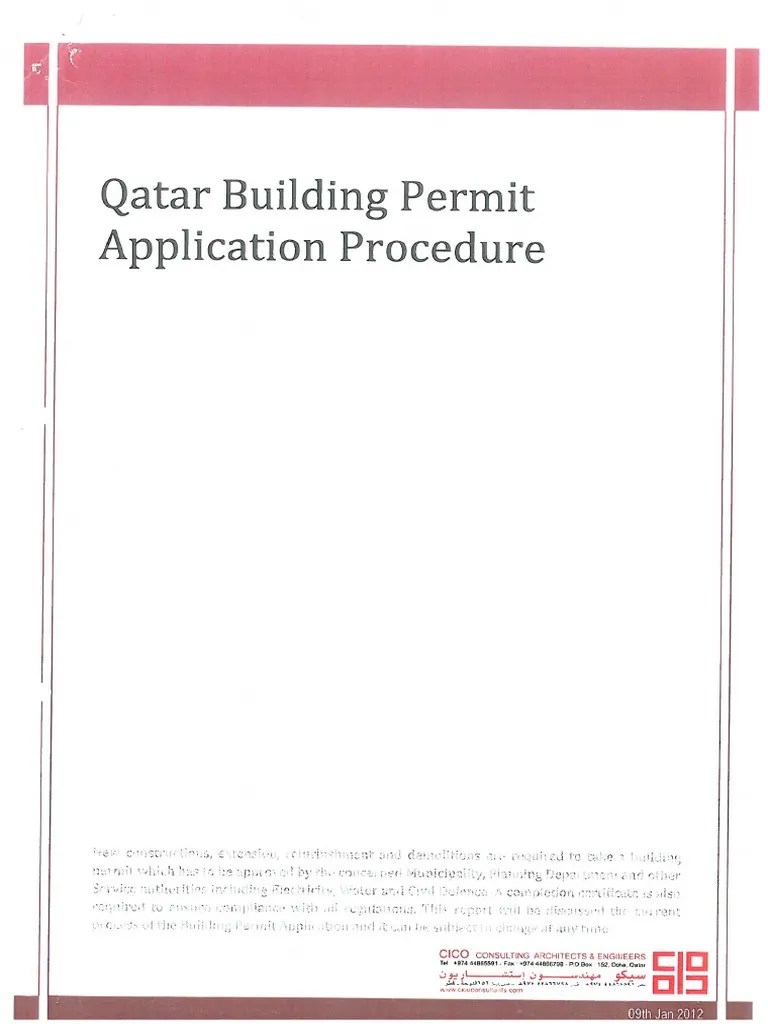 Building Permit Application Procedure | PDF