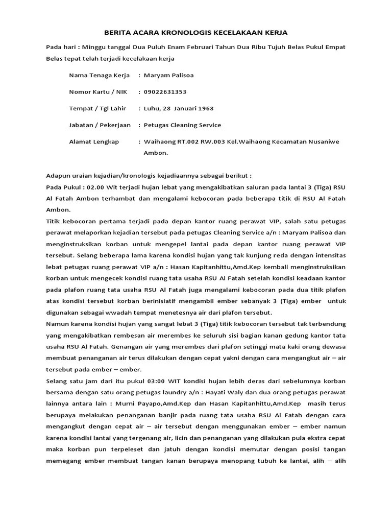 Kronologis Kejadian Igd Pdf 