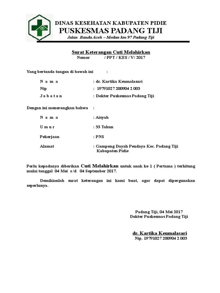Find out the most recent pictures of contoh surat permohonan cuti melahirkan dari bidan here, and also you can have the picture here simply. Contoh Surat Cuti Melahirkan Dari Puskesmas Nusagates