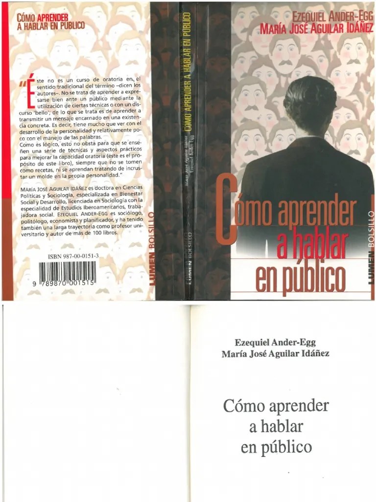 Para Aprender A Hablar En Publico | PDF