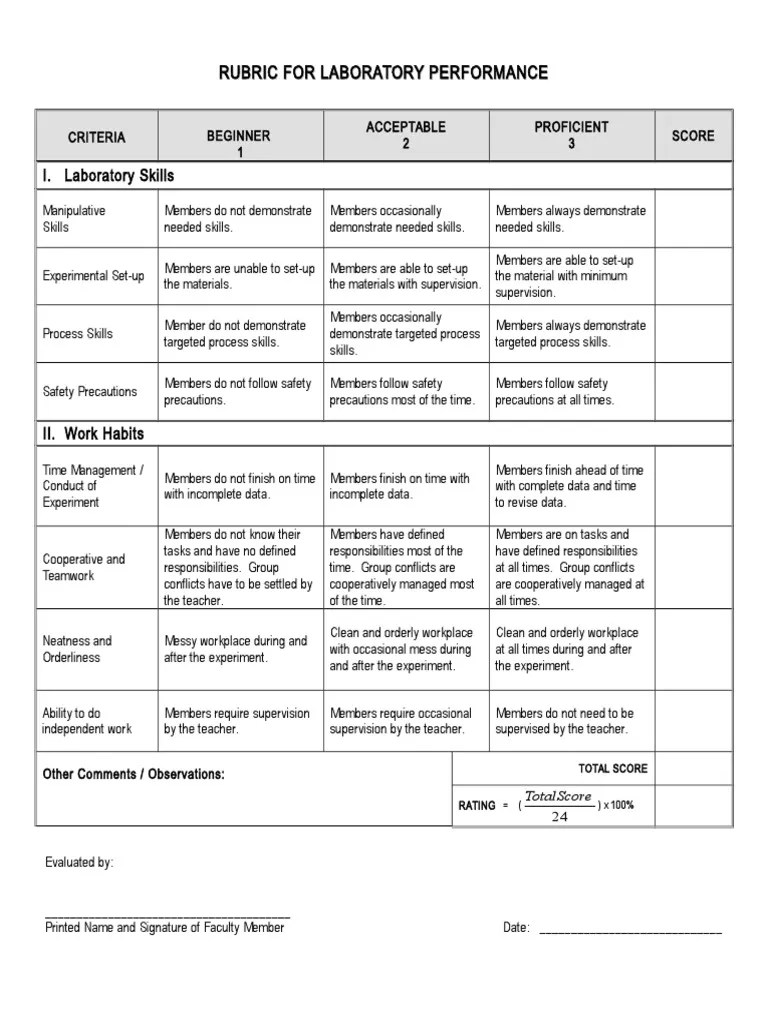 Rubric S | PDF | Experiment | Applied Psychology