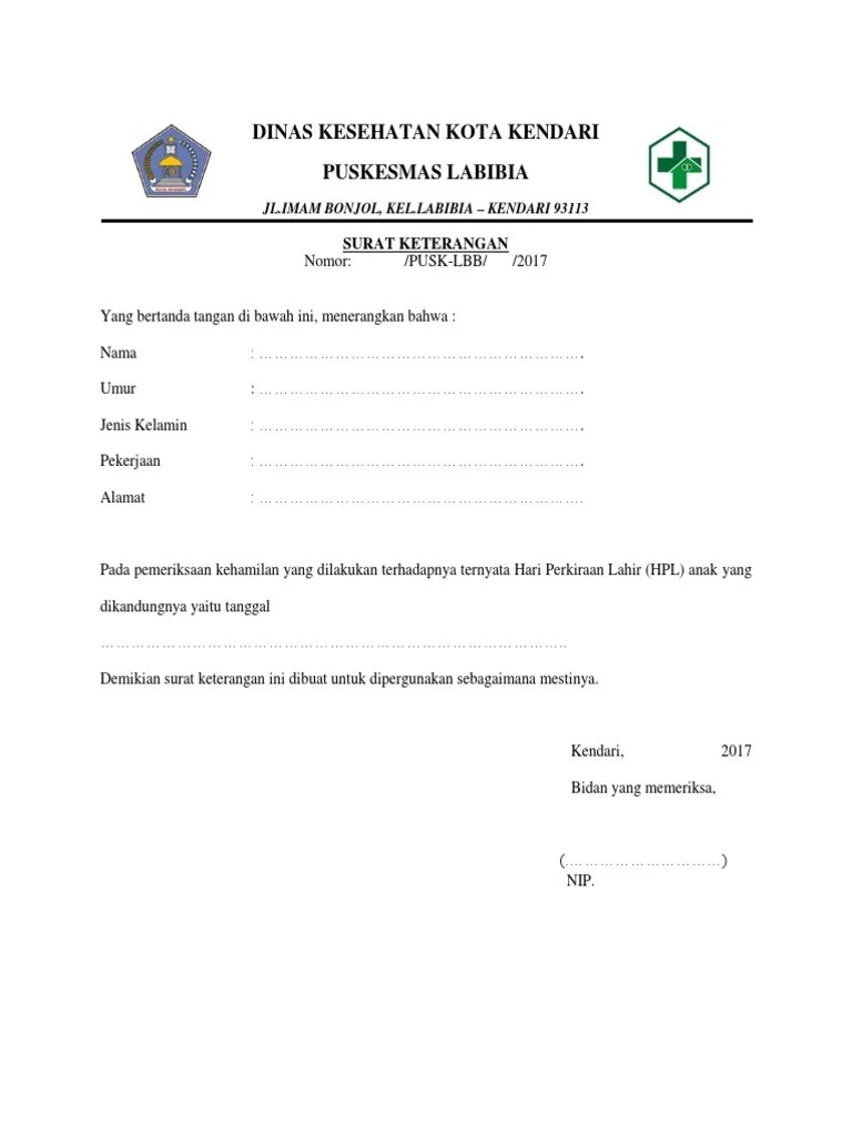 Skill lab surat keterangan dokter ppt download. Surat Keterangan Hpl Pdf