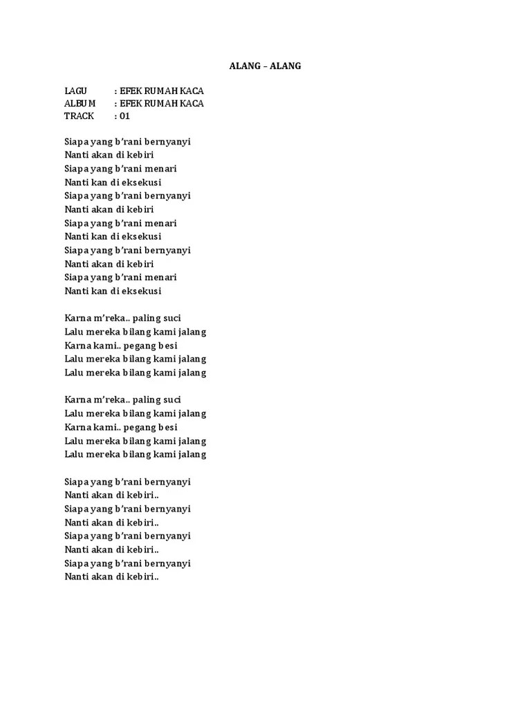 Makna Lirik Lagu Kesepian Efek Rumah Kaca