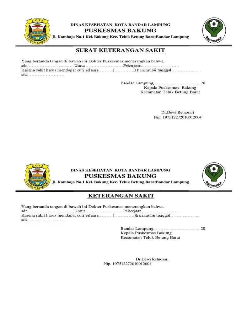 Itulah diatas beberapa contoh surat lamaran kerja tulisan tangan. Surat Keterangan Sakit