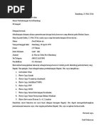 Contoh Surat Lamaran Kerja Cpns Dinas Perhubungan Contoh Surat 