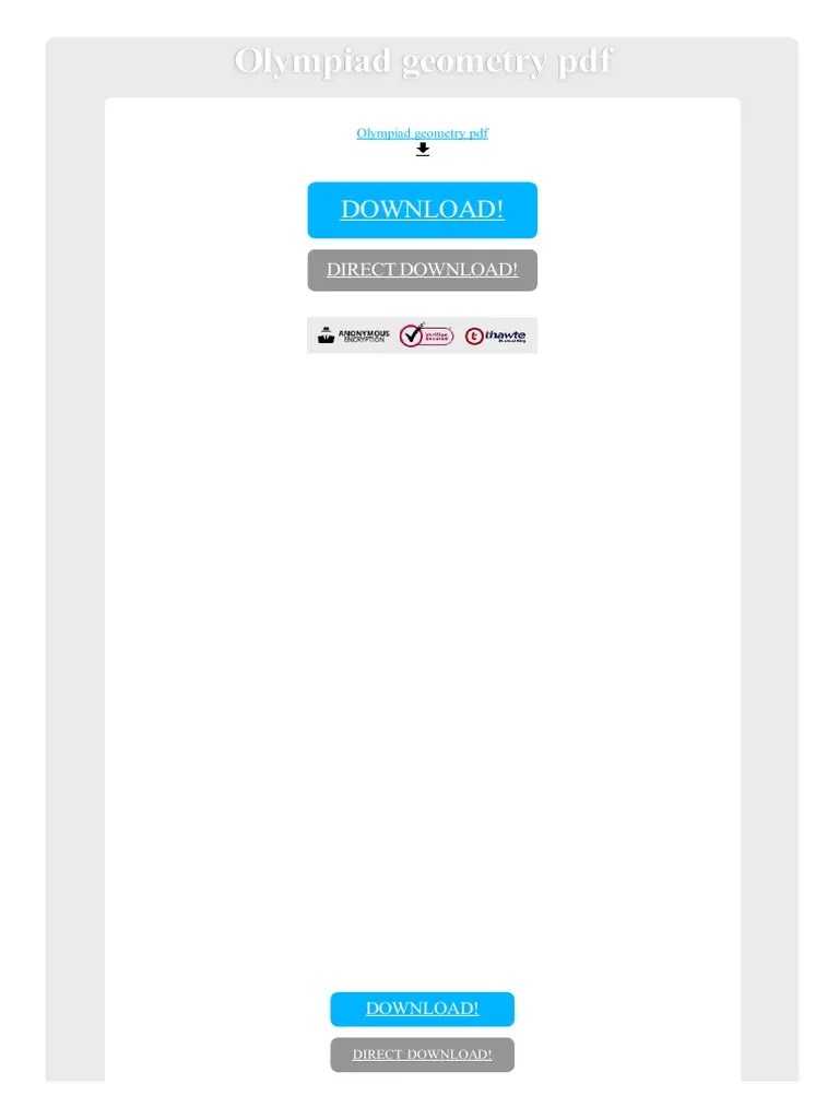 Olympiad Geometry PDF | PDF | Projective Geometry | Geometry