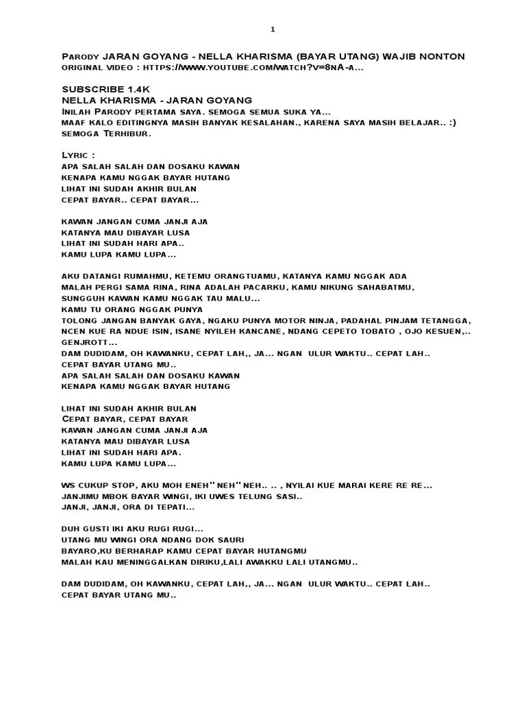 Dam du di dam oh kyai ku i love you i cant stop loving you oh kawan, . Lirik Lagu Semar Mesem