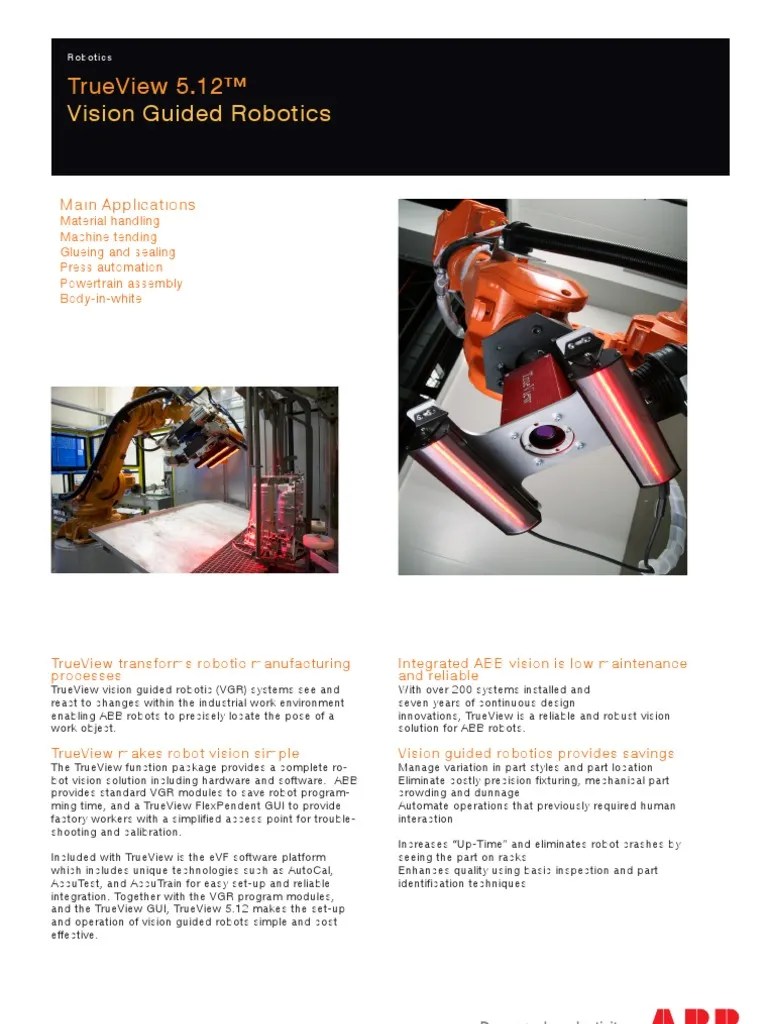 Vision Guided Robot | PDF | Robotics | Robot