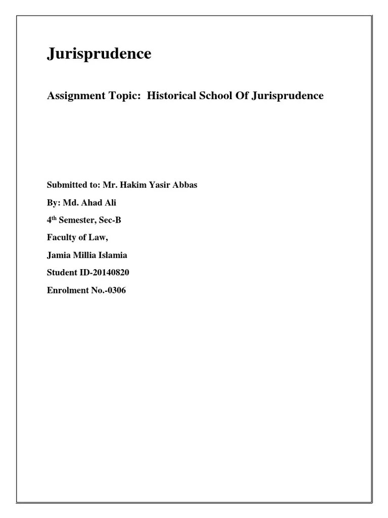 Introduction To Historical School | PDF | Jurisprudence | Political Science