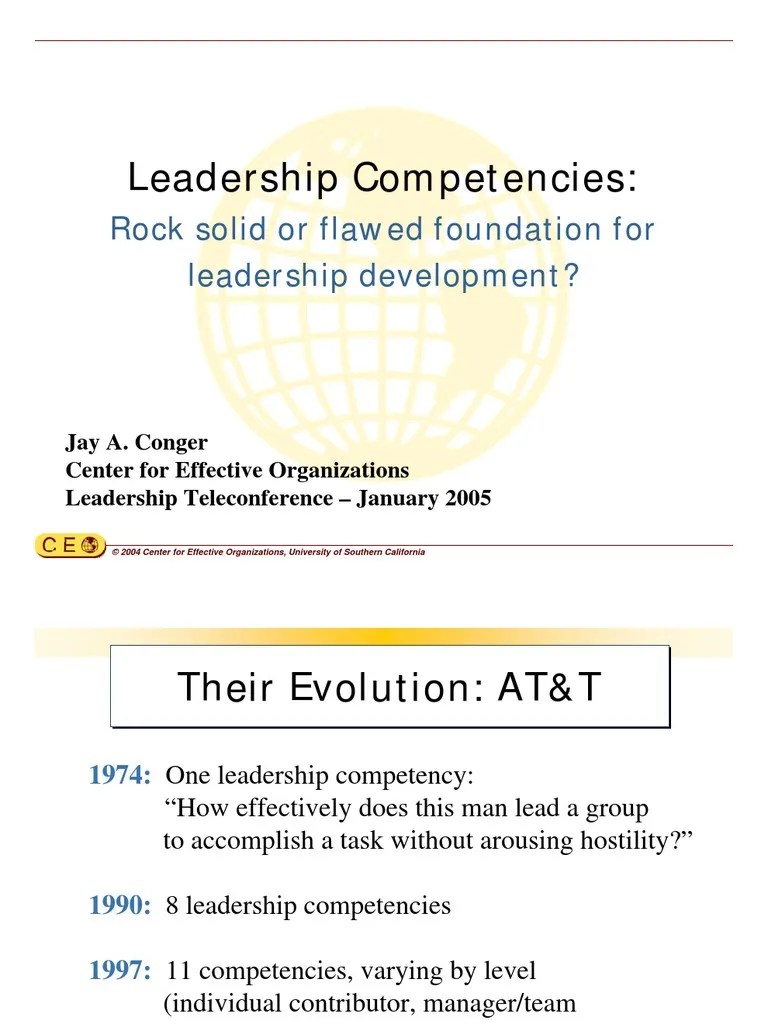 Leadership Competencies PDF | PDF | Leadership | Cognitive Science